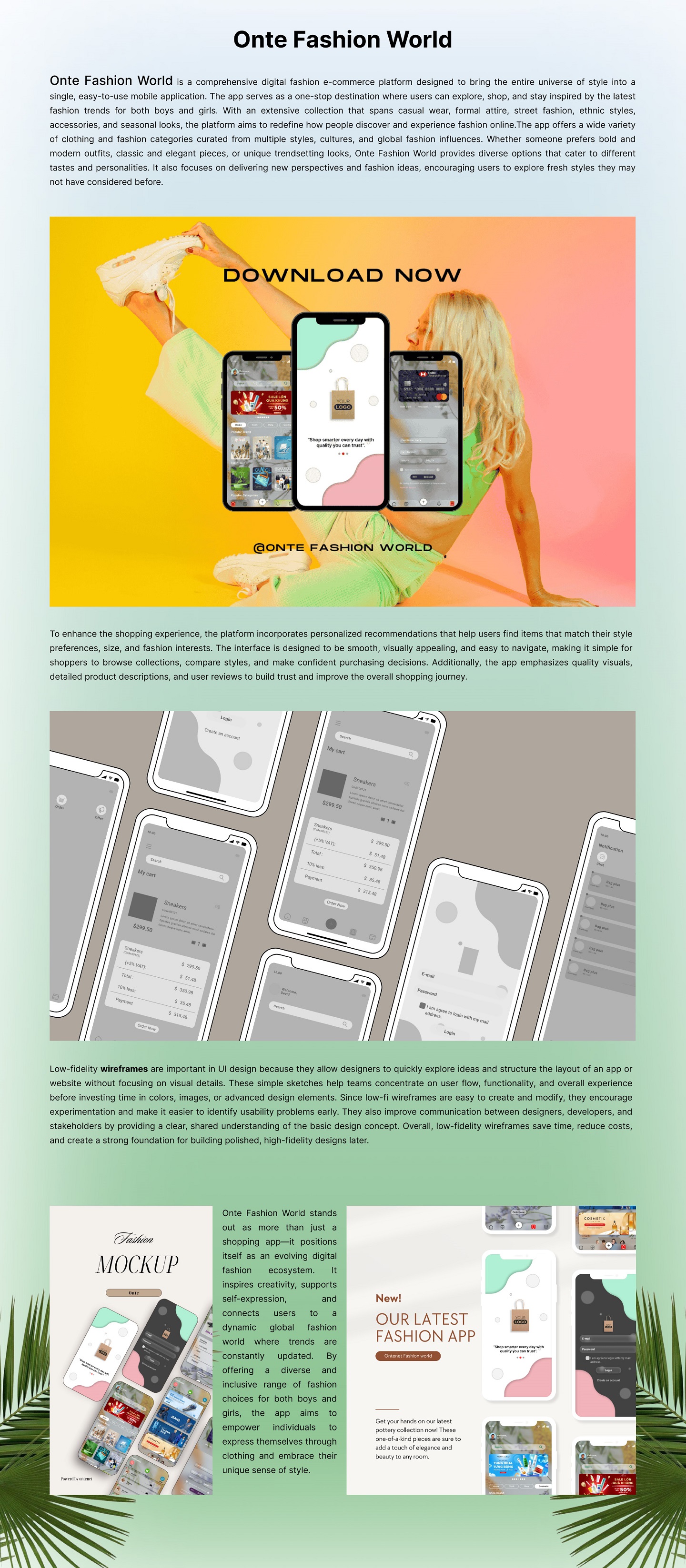 Fashion App UI/UX Design